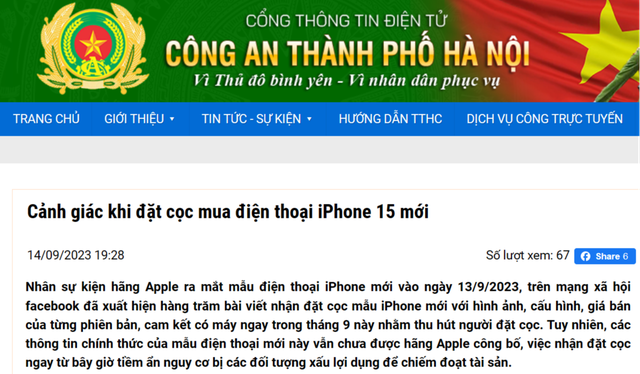 Đặt cọc iPhone 15, coi chừng bị lừa đảo  - Ảnh 3.