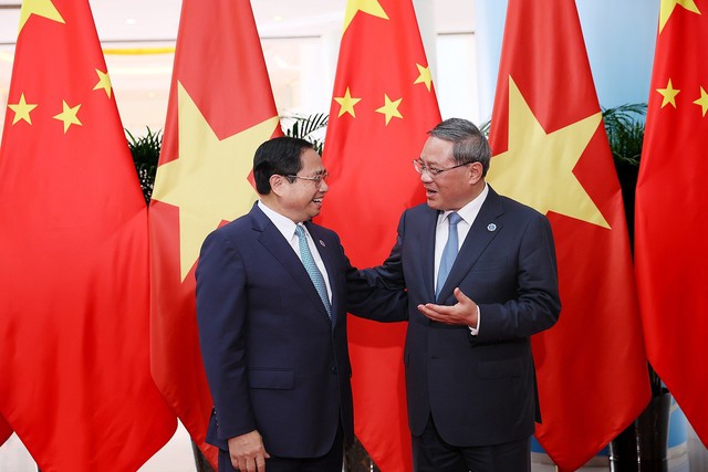 Thủ tướng Chính phủ Phạm Minh Chính hội đàm với Thủ tướng Trung Quốc Lý Cường - Ảnh 1.