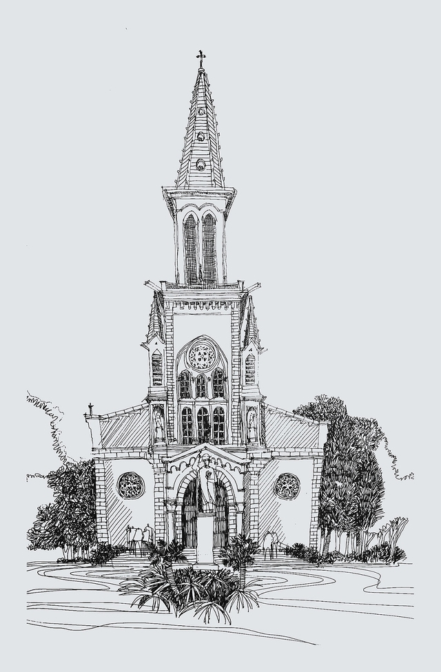 Góc ký họa: Nhà thờ Huyện Sỹ
 - Ảnh 7.