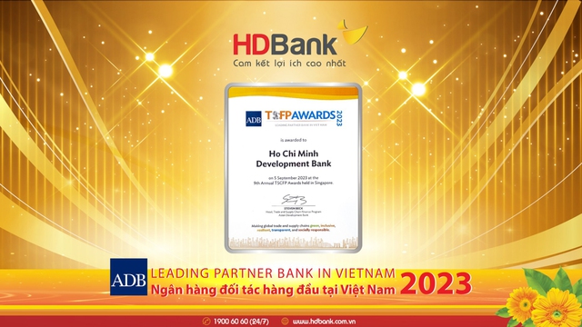 ADB vinh danh HDBank là Ngân hàng đối tác hàng đầu tại Việt Nam - Ảnh 2.