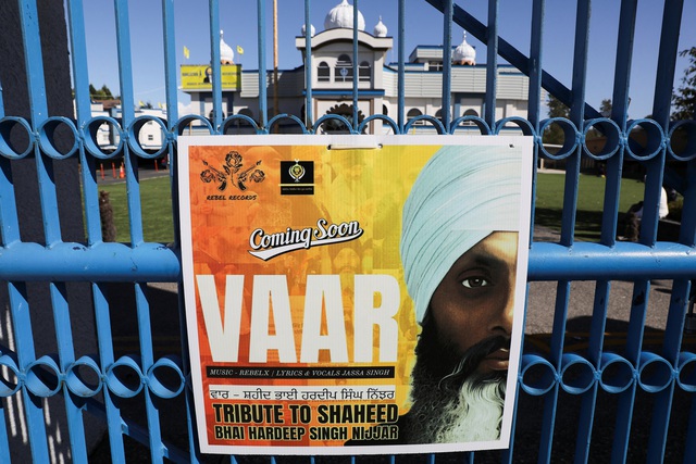 Canada nghi ngờ Ấn Độ liên quan vụ sát hại thủ lĩnh đạo Sikh - Ảnh 2. Canada nghi ngờ Ấn Độ liên quan vụ sát hại thủ lĩnh đạo Sikh - Ảnh 2.