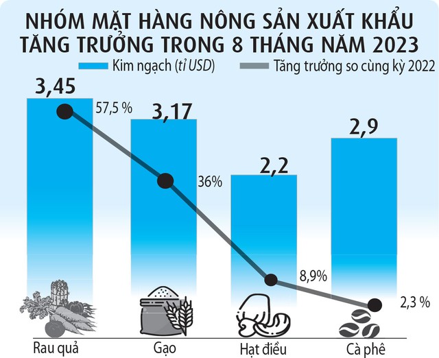 Gạo, cà phê, điều...  đua nhau lập kỷ lục  - Ảnh 3.