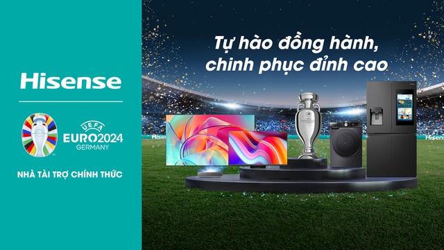 Hisense tiếp tục tài trợ cho Giải bóng đá vô địch châu Âu 2024 - Ảnh 1.