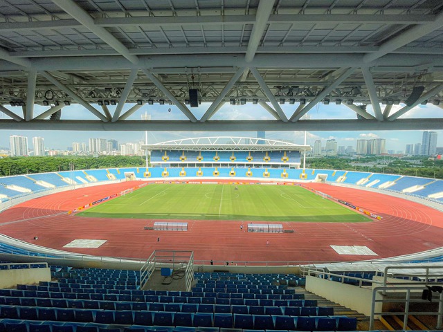 Sân Mỹ Đình đẹp long lanh trước giờ CLB Hà Nội đá AFC Champions League - Ảnh 4.