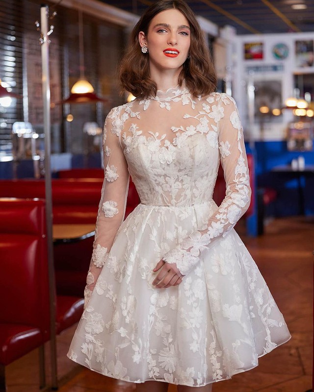 Váy cưới thiết kế mùa thu bay bổng với giá mềm khiến nàng mê mẩn - Ảnh 6.