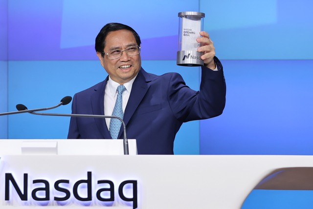 Thủ tướng rung chuông sàn giao dịch chứng khoán NASDAQ - Ảnh 2.
