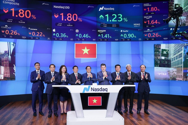 Thủ tướng rung chuông sàn giao dịch chứng khoán NASDAQ - Ảnh 4.