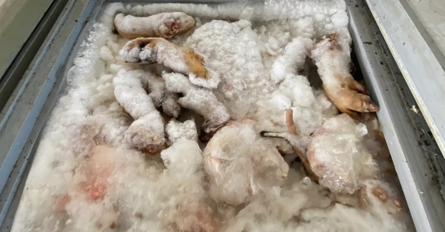 Kinh hoàng kho thịt lợn ôi thiu chờ tiêu thụ ở chợ Đồng Quang, Thái Nguyên  - Ảnh 3.