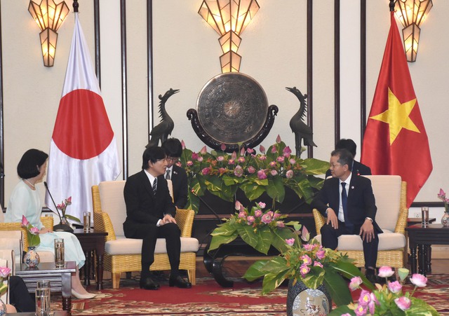 Bí thư Thành ủy Đà Nẵng tiếp kiến Hoàng Thái tử Nhật Bản Akishino và Công nương - Ảnh 1.