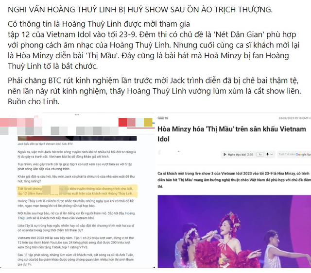 Hoàng Thùy Linh bị hủy show phút cuối tại 'Vietnam Idol'? - Ảnh 2.