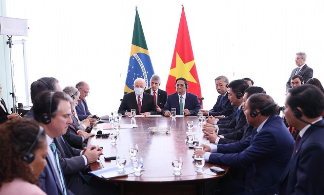 Tổng thống Brazil Lula da Silva hội đàm với Thủ tướng Phạm Minh Chính - Ảnh 3.