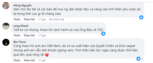 Trần Quyết Chiến nhận 'mưa' lời khen vì hành động bảo vệ chủ quyền Việt Nam - Ảnh 4.