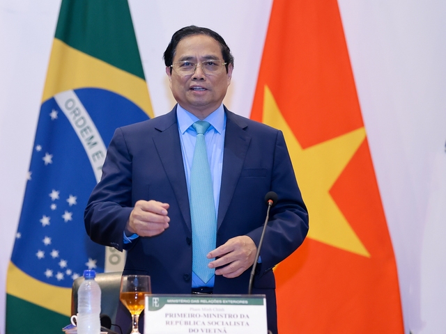 Thủ tướng Phạm Minh Chính phát biểu chính sách tại Bộ Ngoại giao Brazil - Ảnh 1.