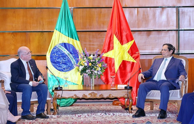 Thủ tướng Phạm Minh Chính tiếp lãnh đạo Hội Hữu nghị Brazil - Việt Nam - Ảnh 2.