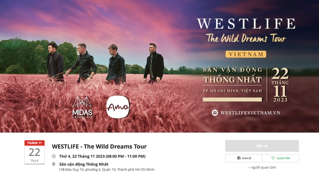 Concert Westlife tại Việt Nam cháy vé, fan Việt ‘trông ngóng’ thị trường chợ đen - Ảnh 3.