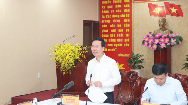 Chủ tịch nước Võ Văn Thưởng làm việc với Tỉnh ủy Bình Phước - Ảnh 3.