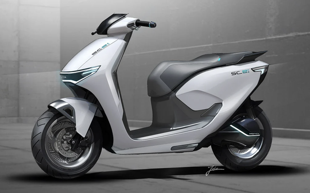 Honda hé lộ kiểu dáng xe máy điện mới, sang như Honda SH - Ảnh 1.