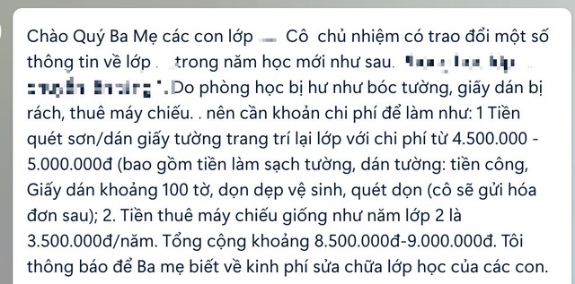 Mỗi phụ huynh đóng quỹ lớp 10 triệu đồng: 'Nóng' các khoản thu ngay đầu năm học - Ảnh 4.