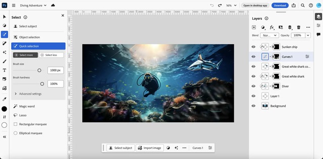 Adobe ra mắt Photoshop phiên bản web - Ảnh 1.
