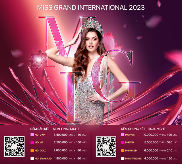Vé xem chung kết Miss Grand International 2023 chạm 10 triệu đồng - Ảnh 2.