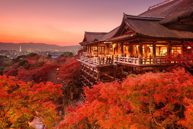 Chùa Kiyomizu danh thắng du lịch tiêu biểu của cố đô Kyoto