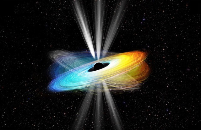 Bằng chứng đầu tiên về một hố đen đang xoay   - Ảnh 1.