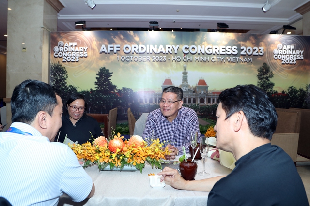 Chủ tịch AFF Khiev Sameth đến TP.HCM chuẩn bị Đại hội thường niên AFF 2023 - Ảnh 3.