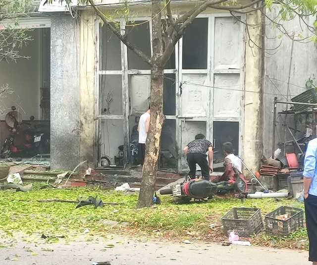 3 người trong một gia đình bị thương trong vụ nổ khí gas tại Quảng Ninh  - Ảnh 1.