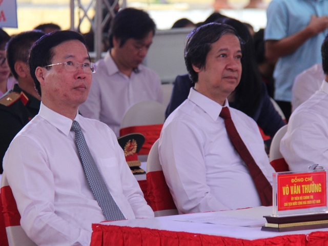  Chủ tịch nước Võ Văn Thưởng dự lễ khai giảng năm học mới tại Gia Lai  - Ảnh 3.
