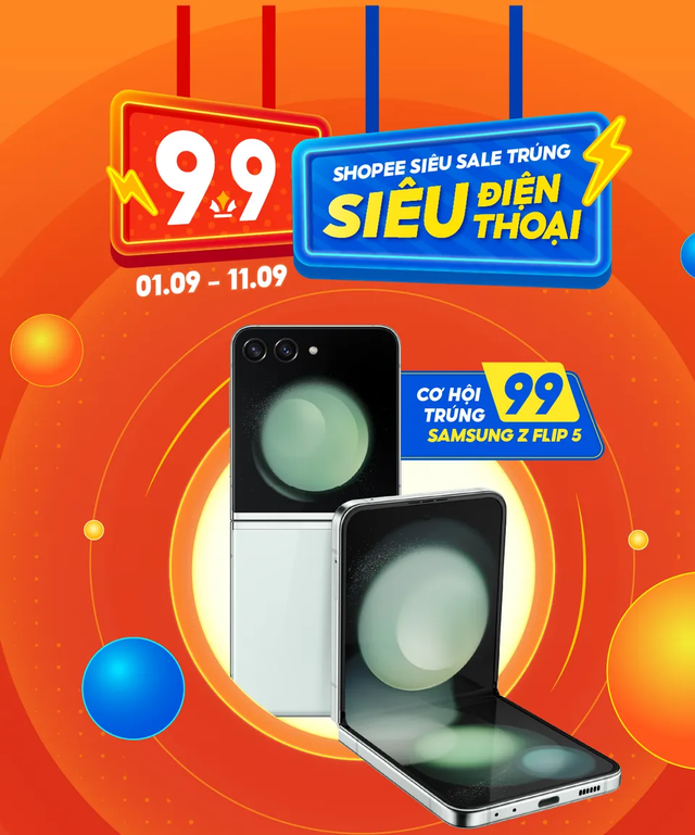Săn deal nửa giá và 99 điện thoại Samsung Galaxy Z Flip5 tại Shopee 9.9 siêu sale - Ảnh 3.