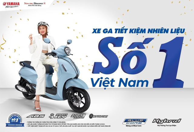 Yamaha Grande tự hào là xe tay ga tiết kiệm nhiên liệu số 1 Việt Nam