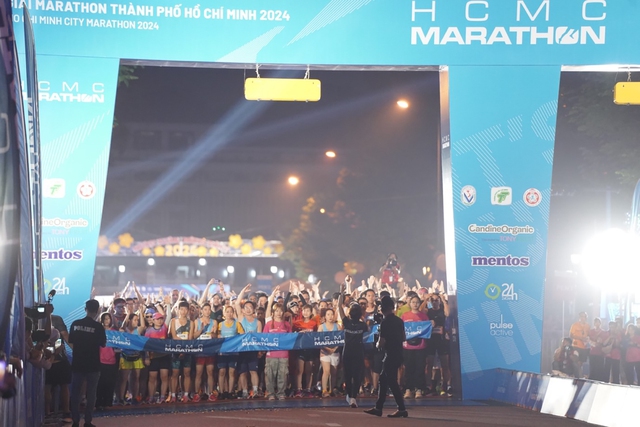 Hình ảnh tổng quan tại Giải chạy HCMC Marathon 2024