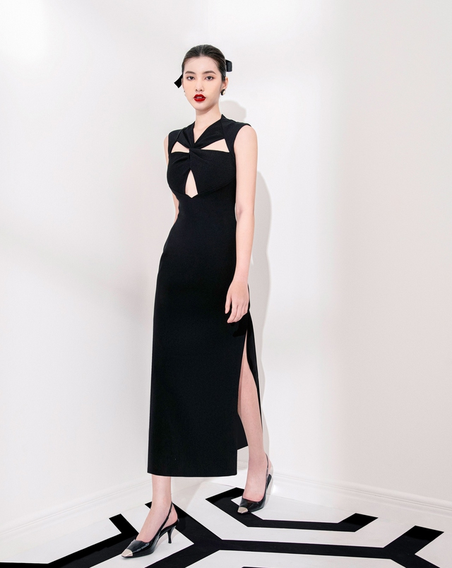 Theo đuổi phong cách tối giản với váy dáng dài màu đen, trắng- Ảnh 5.