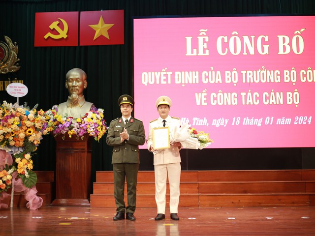 Trung tá Nguyễn Quốc Hùng làm Phó giám đốc Công an tỉnh Hà Tĩnh- Ảnh 1.