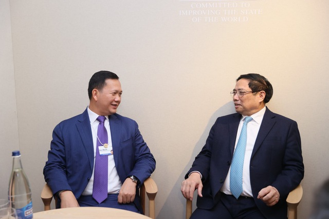 Thủ tướng Phạm Minh Chính gặp Thủ tướng Campuchia Hun Manet- Ảnh 2.