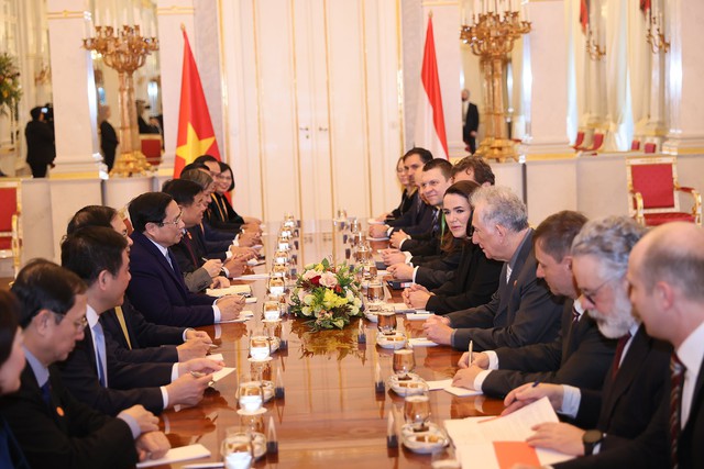 Thủ tướng Phạm Minh Chính hội kiến Tổng thống Hungary Katalin Novak- Ảnh 2.