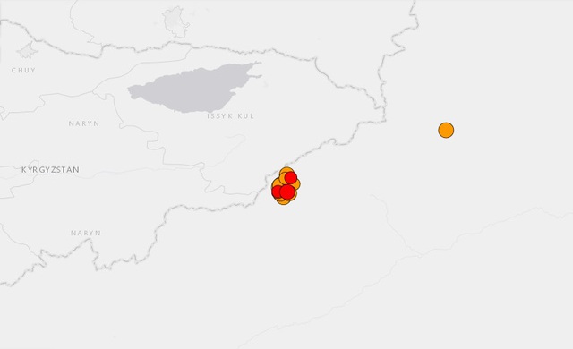 Động đất 7,1 độ Richter rung chuyển biên giới Trung Quốc - Kyrgyzstan- Ảnh 1.