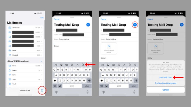 Cách gửi tệp đính kèm dung lượng 'khủng' qua email  bằng tính năng của iOS- Ảnh 2.
