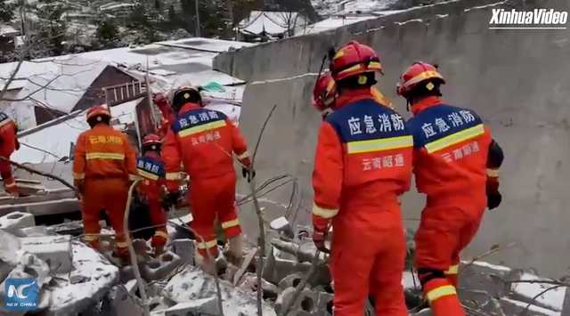 47 người bị chôn vùi trong vụ lở đất ở Trung Quốc- Ảnh 1.
