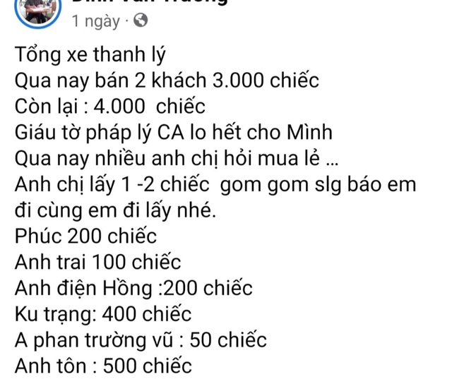 Livestream rao bán 7.000 xe vi phạm trên mạng xã hội, bị xử phạt 7,5 triệu đồng - Ảnh 2.