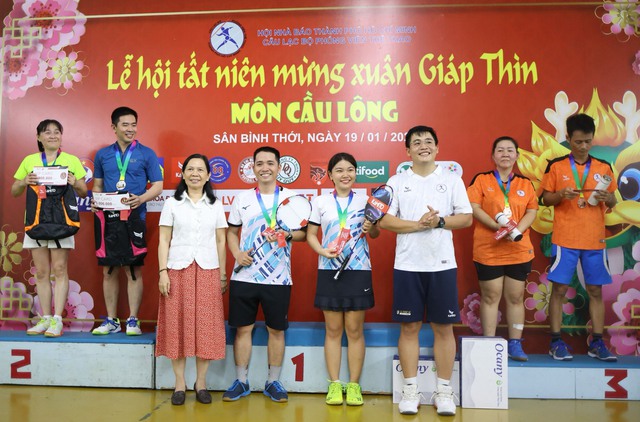 Báo Thanh Niên giành thứ hạng cao môn cầu lông giải Hội Nhà báo TP.HCM- Ảnh 1.