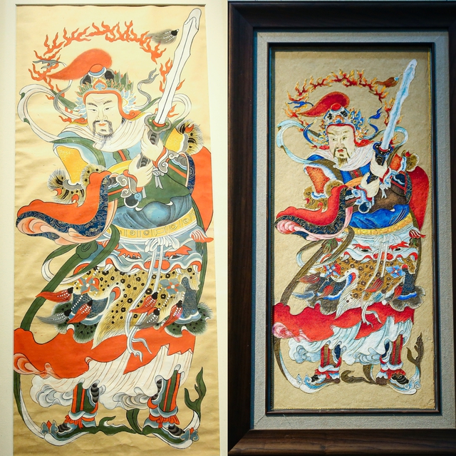 Hà Nội triển lãm tranh dân gian Hàng Trống với nghệ thuật họa kim sa- Ảnh 3.