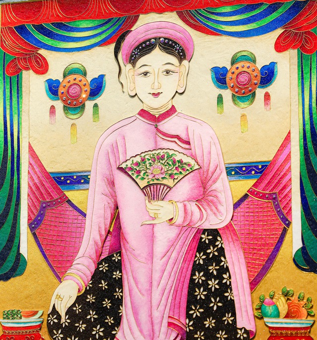 Hà Nội triển lãm tranh dân gian Hàng Trống với nghệ thuật họa kim sa- Ảnh 8.