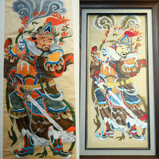 Hà Nội triển lãm tranh dân gian Hàng Trống với nghệ thuật họa kim sa- Ảnh 4.
