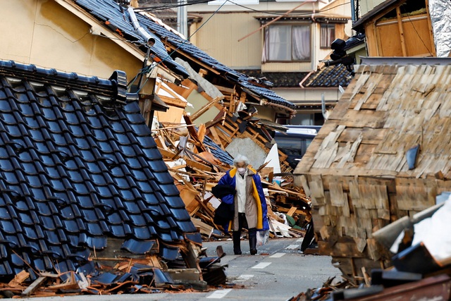 Số người chết do động đất ở Nhật tiếp tục tăng- Ảnh 1.