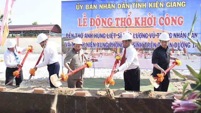 Kiên Giang: Khởi công đền tưởng niệm thanh niên xung phong hy sinh trên tuyến đường 1C- Ảnh 1.