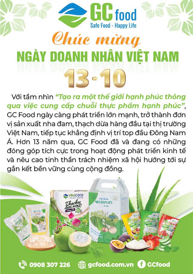 GC Food chúc mừng ngày Doanh nhân Việt nam GC Food chúc mừng ngày Doanh nhân Việt nam