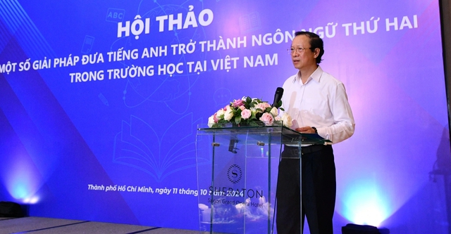 Tiếng Anh là ngôn ngữ thứ 2 trong trường học: TP.HCM đề xuất 8 giải pháp- Ảnh 1.