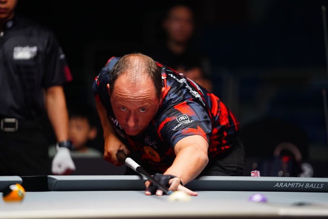 Tay cơ 'huyền thoại' Shane Van Boening dừng chân sớm ở Hanoi Open Pool Championship 2024- Ảnh 3.