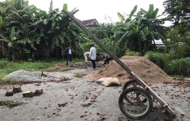 Dừng công trình nghi 'xây am miếu' trong khu cây xanh đô thị- Ảnh 1.